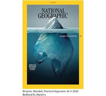 A photo shows the cover of the National Geographic Magazine.