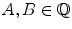$$A,B\in \mathbb {Q}$$