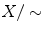 $$X/\sim $$